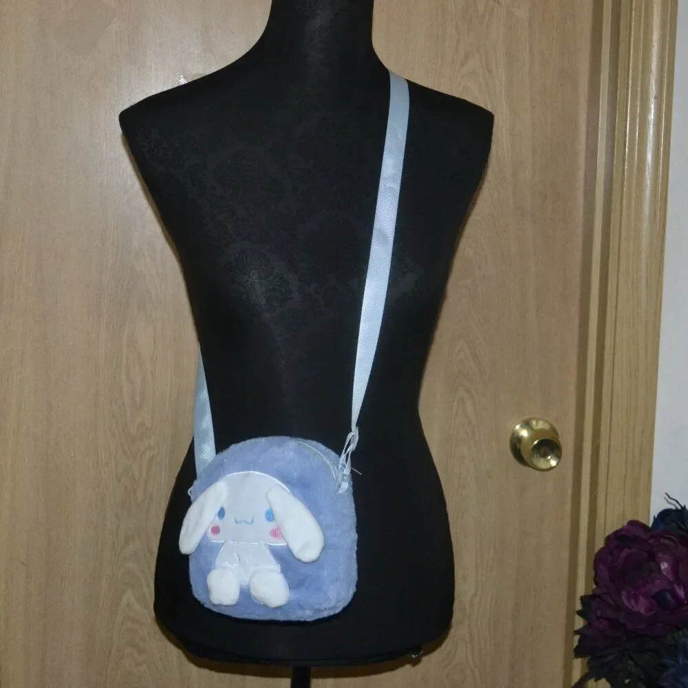 NWOT Cute Blue Plush Mini Crossbody Valentines day Birthday gift Idea Bag